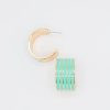 Golden Stella Jewelry | Gold Lined Hoops, Turquoise