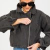 Ellison Jackets / Coats / Vests / Blazers | Denim Biker Jacket, Charcoal