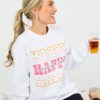 Blume+co 3/4 & Long Sleeve | Happy New Year Sweatshirt, White