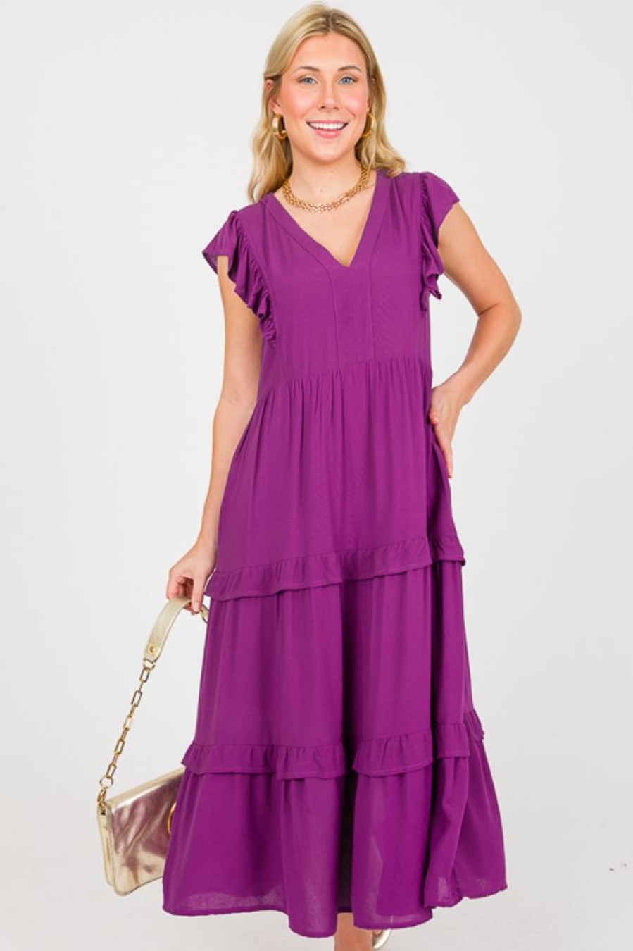 Entro Maxi & Midi | Rachel Midi, Violet