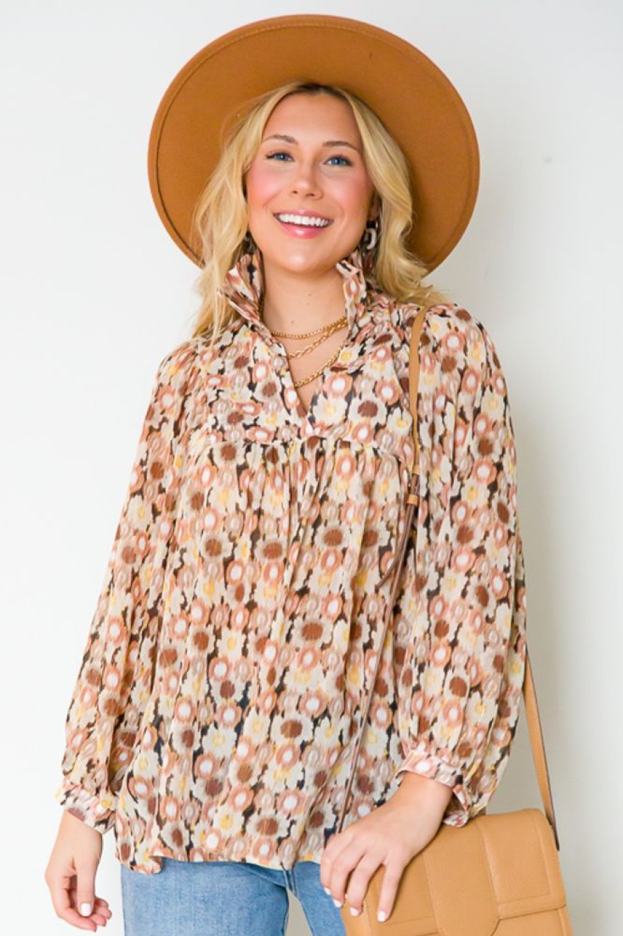 Adrienne 3/4 & Long Sleeve | Morgan Blouse, Enchanted Blooms