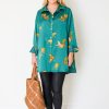 Entro 3/4 & Long Sleeve | Cheetah Tunic Shirt, H. Green