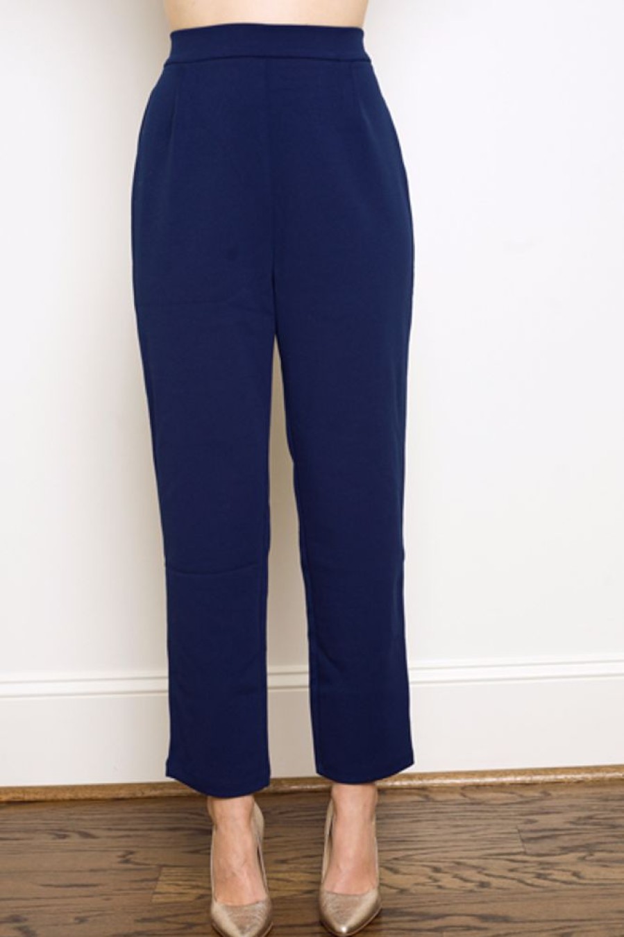 Episode Pants & Leggings | Straight Stretch Trouser, Navy