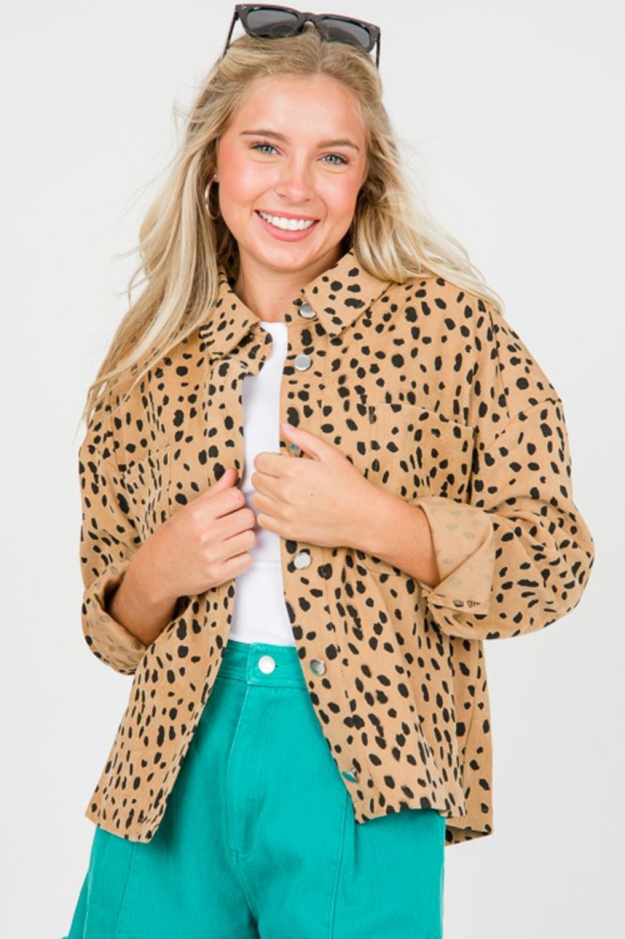 Jodifl Jackets / Coats / Vests / Blazers | Spotty Jacket, Taupe