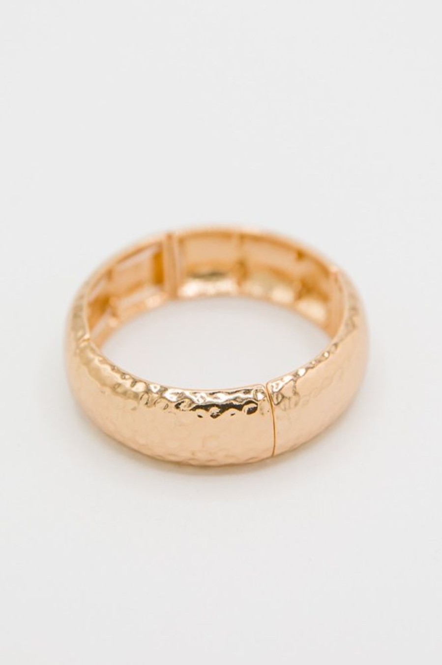 Golden Stella Jewelry | Hammered Bangle Bracelet, Gold