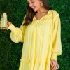 Entro Dresses W/ Sleeves | Lemon The Life Ruffle Dress