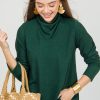 Aluvina 3/4 & Long Sleeve | Georgina Cowl Turtleneck, Hunter