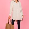 Must Have 3/4 & Long Sleeve | Button Down Shirt Dress, Khaki