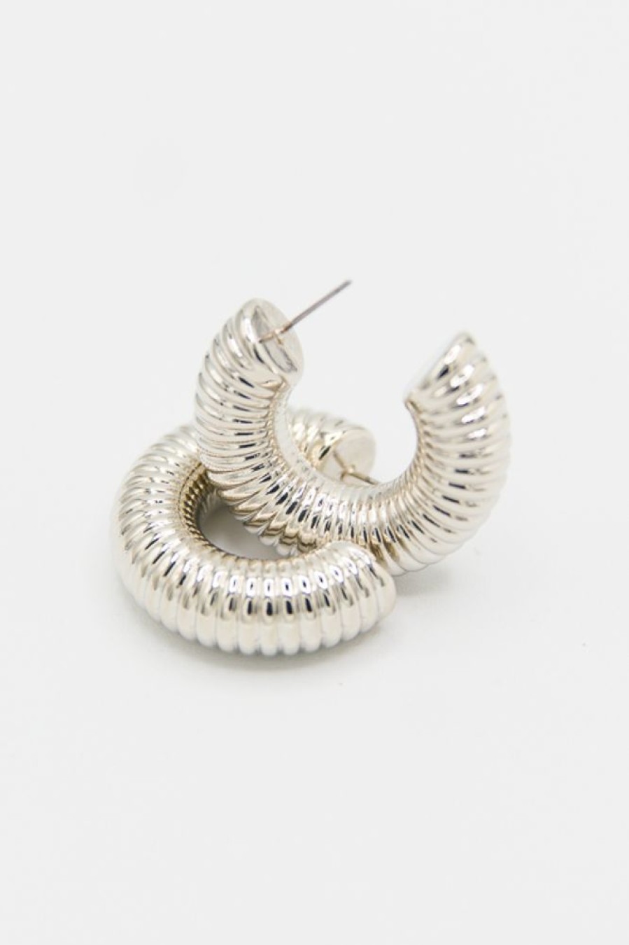 Golden Stella Jewelry | Coil Hoops, Silver