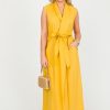 Ina Maxi & Midi | Megan Linen Midi, Yellow