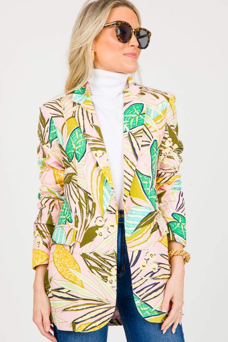 Fate Jackets / Coats / Vests / Blazers | Tropical Blazer, Blush Multi