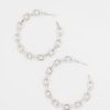 Golden Stella Jewelry | Chain Link Iconic Hoop, Silver