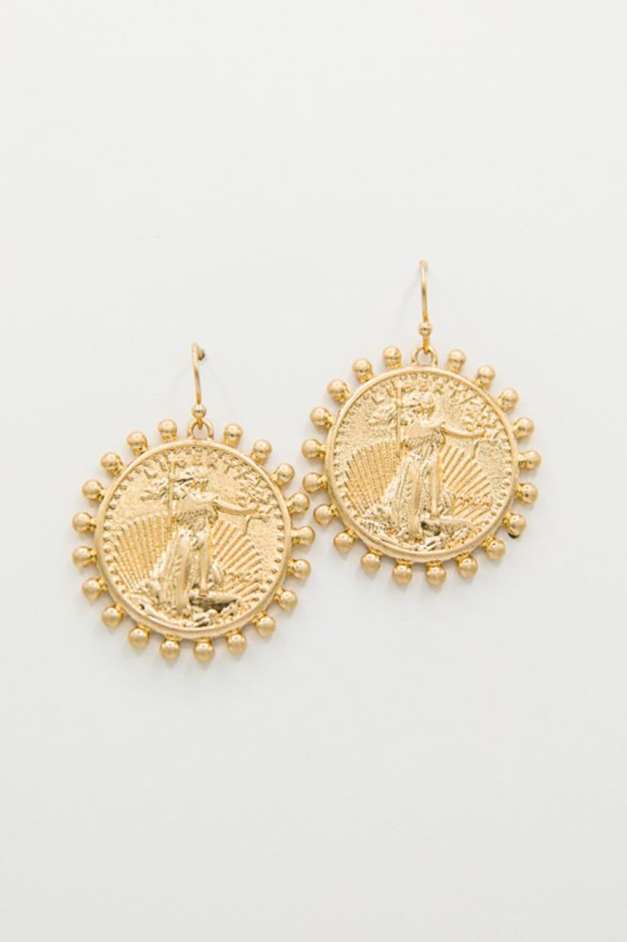 Golden Stella Jewelry | Quarter Coin Earrings