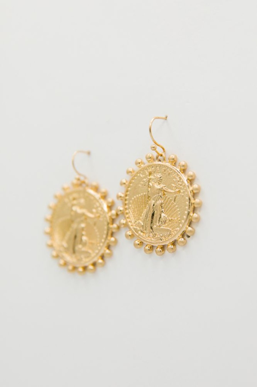 Golden Stella Jewelry | Quarter Coin Earrings