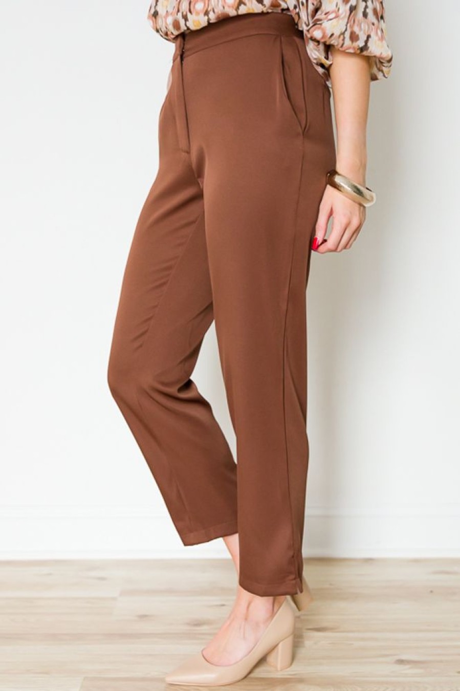 Hyfve Pants & Leggings | Margot Pants, Brown