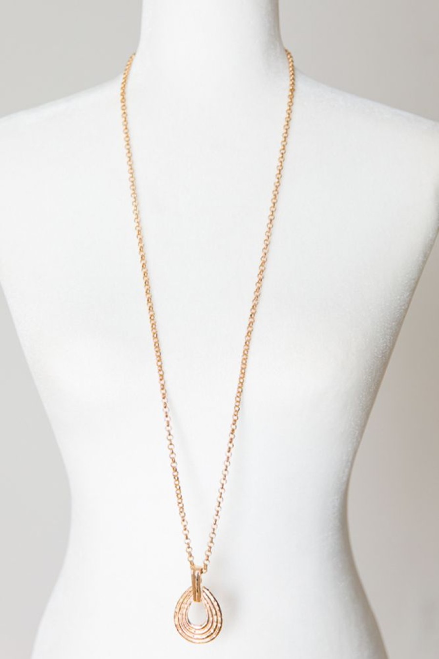 Golden Stella Jewelry | Double Way Teardrop Necklace