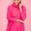 Davi & Dani 3/4 & Long Sleeve | Campbell Sweater, Hot Pink