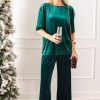 See and Be Seen Pants & Leggings | Pleated Velvet Pants, Forest