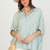 First Love Short Sleeve & Sleeveless | Oversize Dolman Shirt, Sage