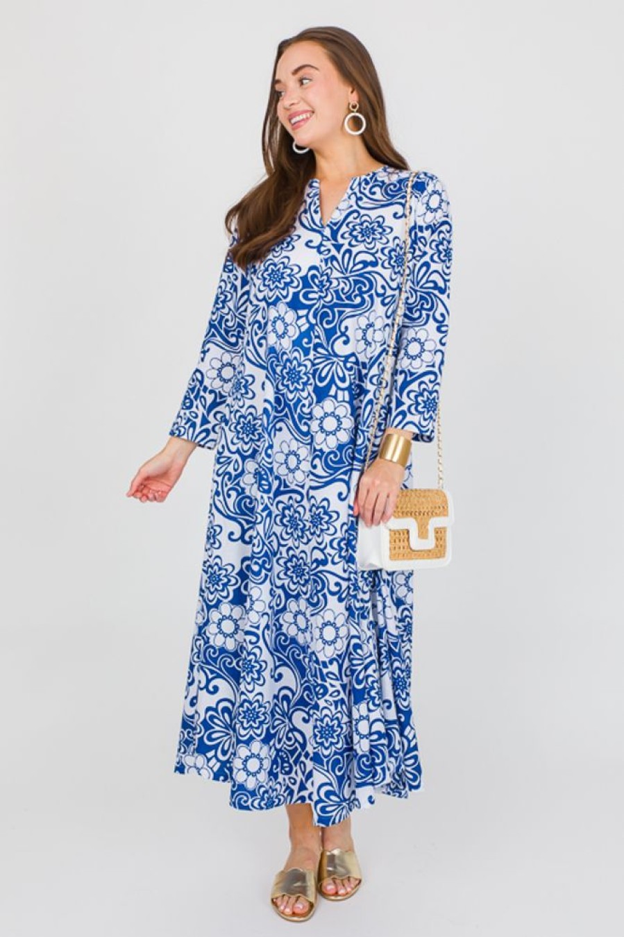 Dolma Maxi & Midi | Calypso Maxi, Blue White