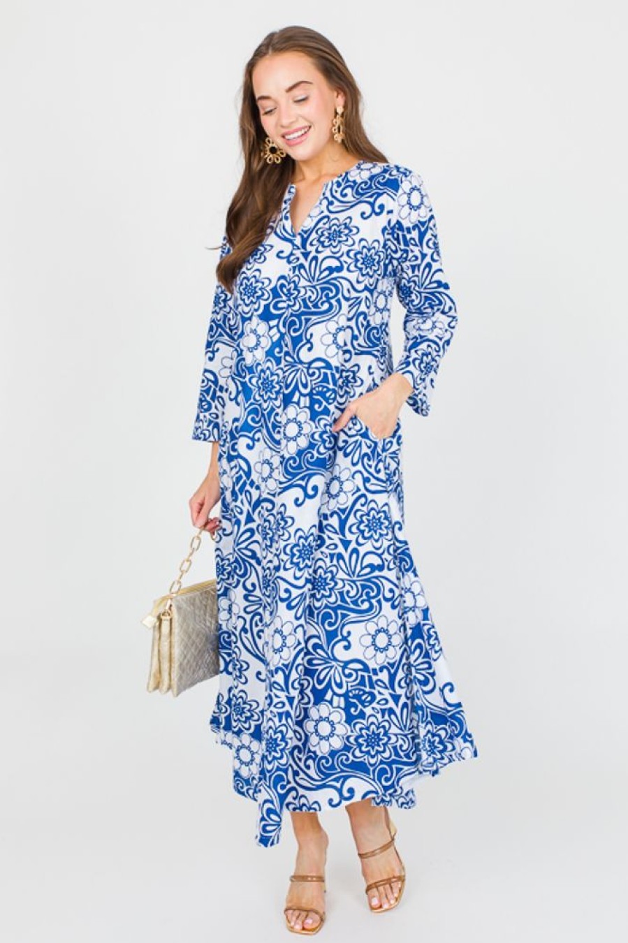 Dolma Maxi & Midi | Calypso Maxi, Blue White