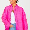 Oddi Jackets / Coats / Vests / Blazers | Quilted Ribbon Trim Jacket, Fuchsia