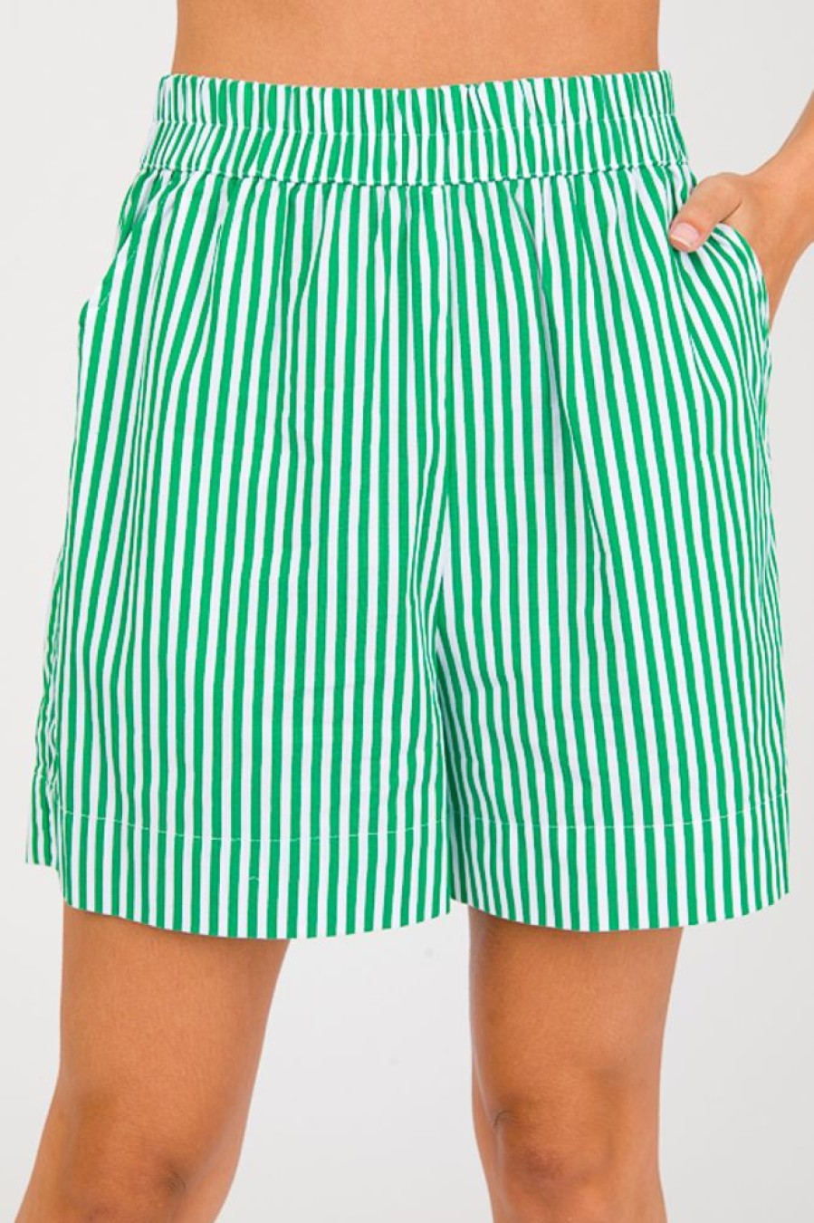 KARLIE Shorts | Karlie Stripe Shorts, Green