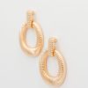 Golden Stella Jewelry | Round Coil Drop Earrings