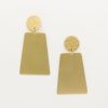 Golden Stella Jewelry | Textured & Trapezoid Dangle Earring