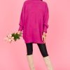 First Love 3/4 & Long Sleeve | Brenn Sweater, Fuchsia