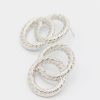 Icco Accessories Jewelry | Double Link Cable Earrings, Silver