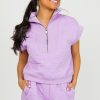 Entro Shorts | Quilted Shorts Set, Lavender