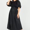 Sofie The Label Maxi & Midi | Kenzie Mix Media Midi, Black