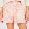 Davi & Dani Shorts | Printed Eyelet Shorts, Off White