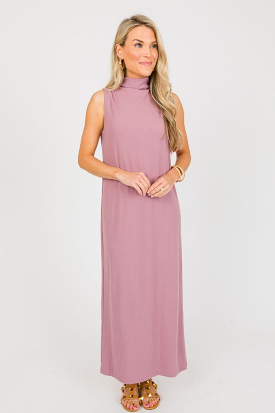 MOd ref Maxi & Midi | Maren Rib Midi, Mauve