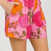 KARLIE Shorts | Floral Pull-On Shorts, Pink