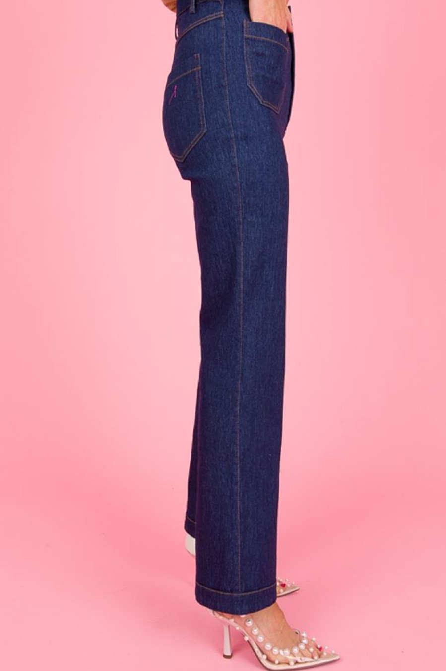 Skies Are Blue Jeans | The Emily Trouser, Dark Denim