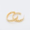 Golden Stella Jewelry | Matte Gold Chain Hoops