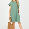 LLove Dresses W/ Sleeves | Morgan T-Shirt Dress, Surf Blue