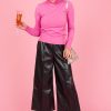 Glam Pants & Leggings | Annette Leather Pants, Black