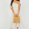 Entro White & Ivory | Tulip Single Sleeve Midi, Yellow