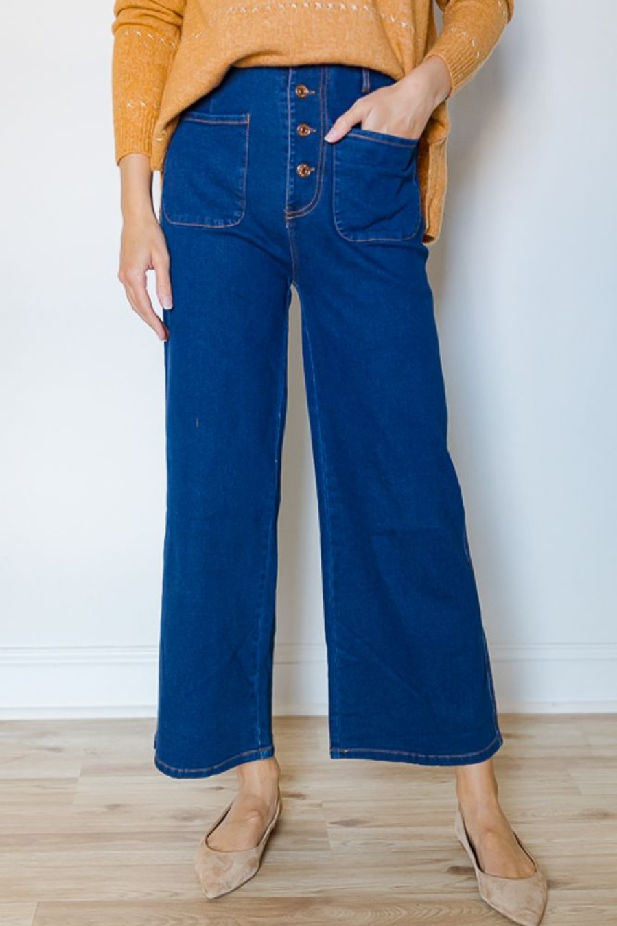 Entro Jeans | Button Fly Jeans, Dk. Denim