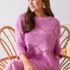 Hem & Thread 3/4 & Long Sleeve | Laurie Sweater, Orchid Purple