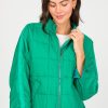 Oddi Jackets / Coats / Vests / Blazers | Quilted Ribbon Trim Jacket, Kelly Green