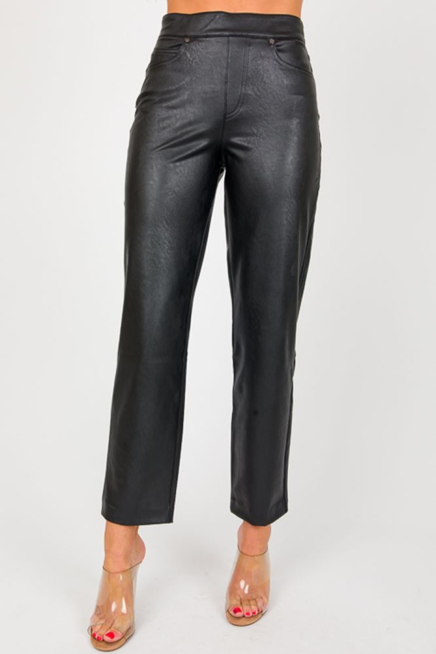 Spanx Pants & Leggings | Spanx Slim Straight Pant, Luxe Black