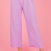 Umgee Pants & Leggings | Cropped Linen Pant, Lavender