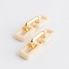 Golden Stella Jewelry | Triple Rectangle Links, Ivory